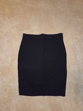 iris Black Stretch Pencil Skirt